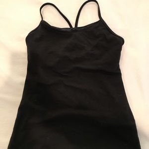 Lululemon black Y tank